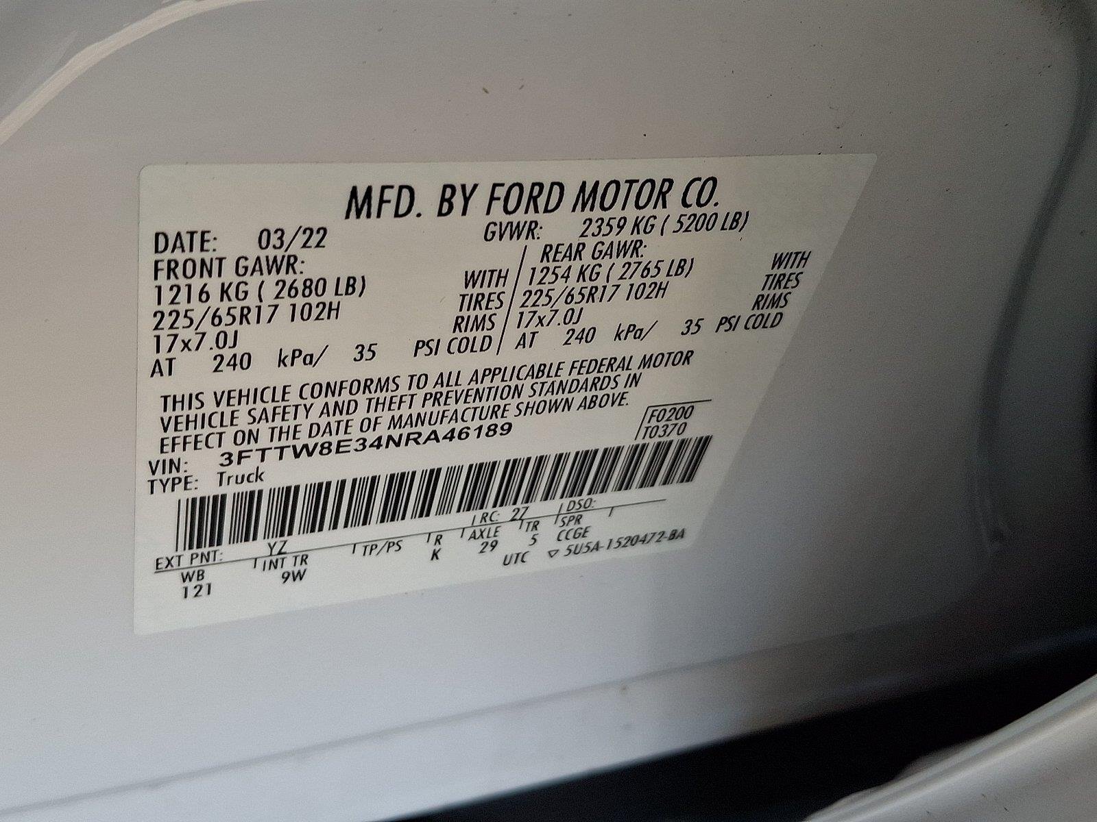 Used 2022 Oxford White Ford XL image 26