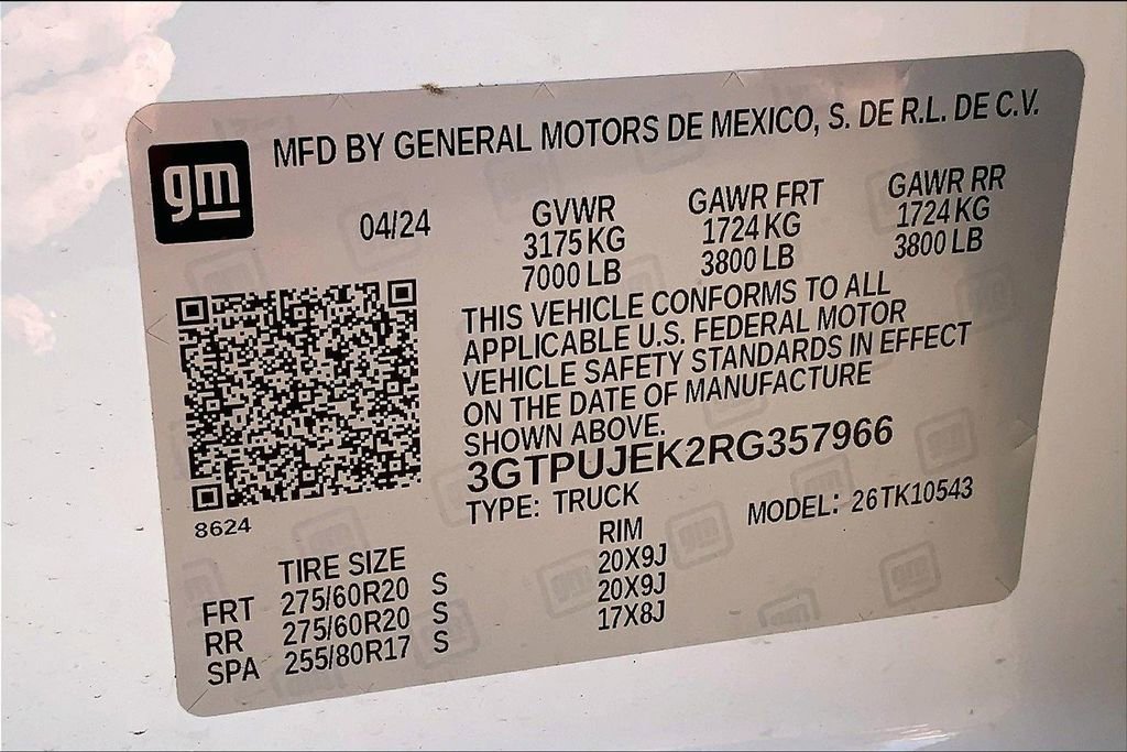 New 2024 GMC Sierra 1500 Elevation 4D Crew Cab