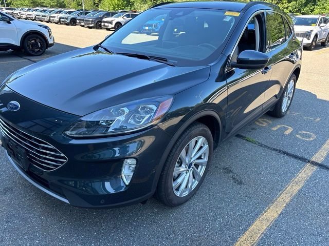 Used 2022 Blue Metallic Ford Titanium Hybrid image 3