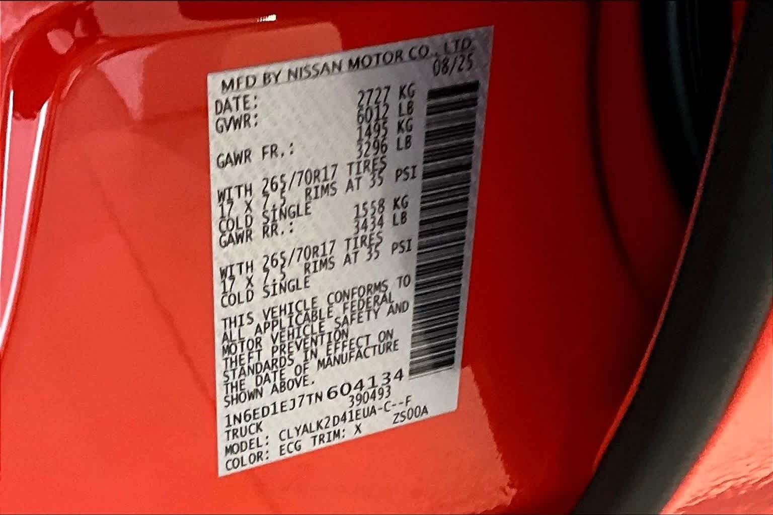 Used 2026 Afterburn Orange Nissan PRO-X image 16