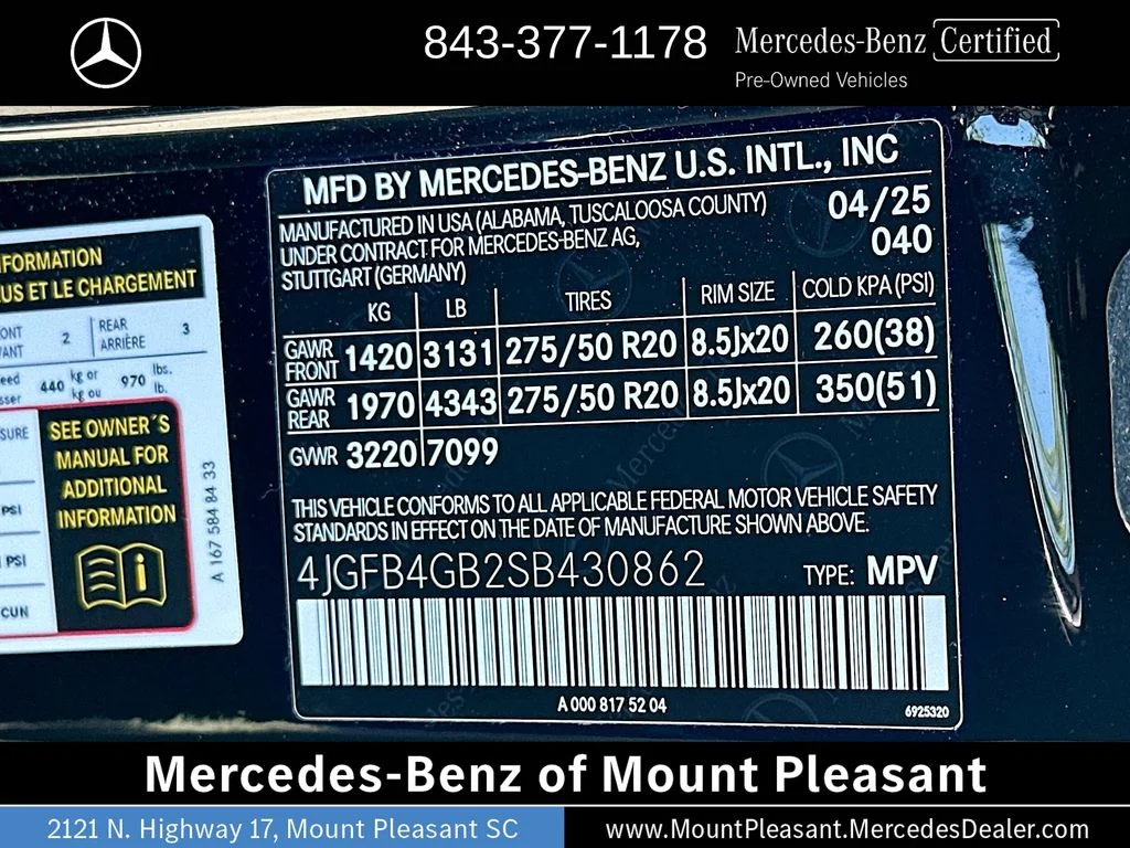 Certified Used 2025 Black Mercedes-Benz GLE 450e image 33