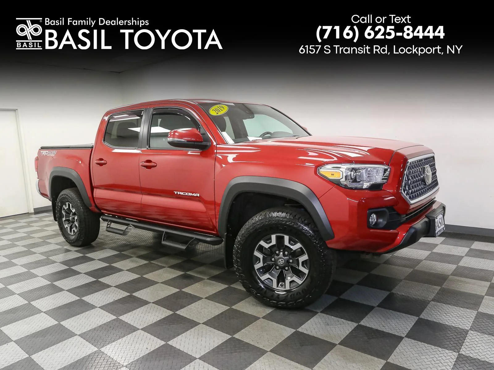 Used 2019 Barcelona Red Metallic Toyota TRD Off-Road image 1