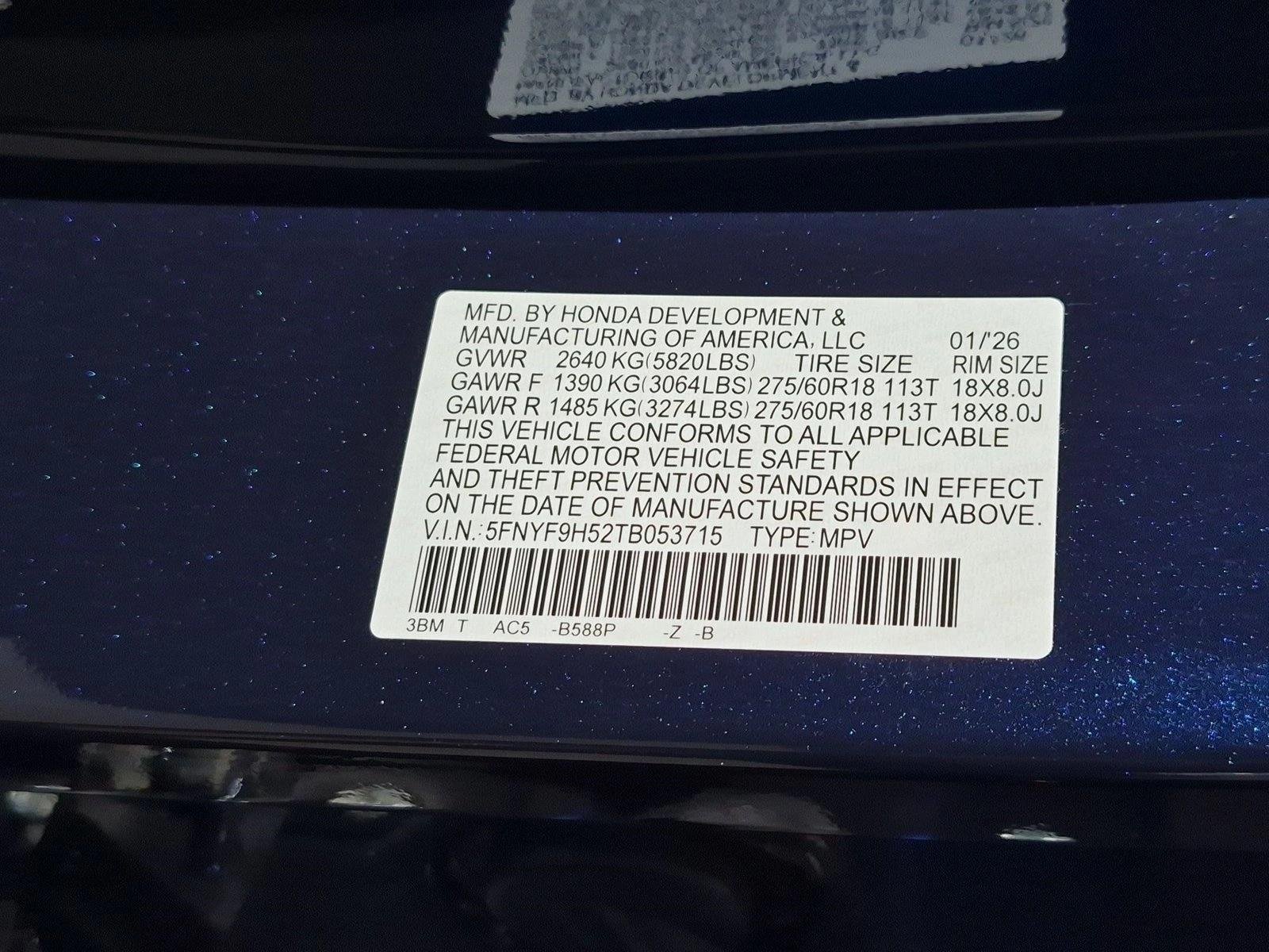 Used 2026 Blue Honda TrailSport image 23