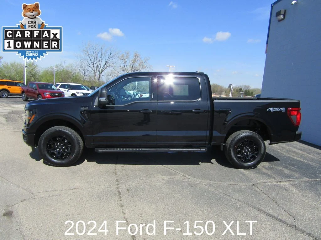 Certified Used 2024 Agate Black Metallic Ford XLT image 2