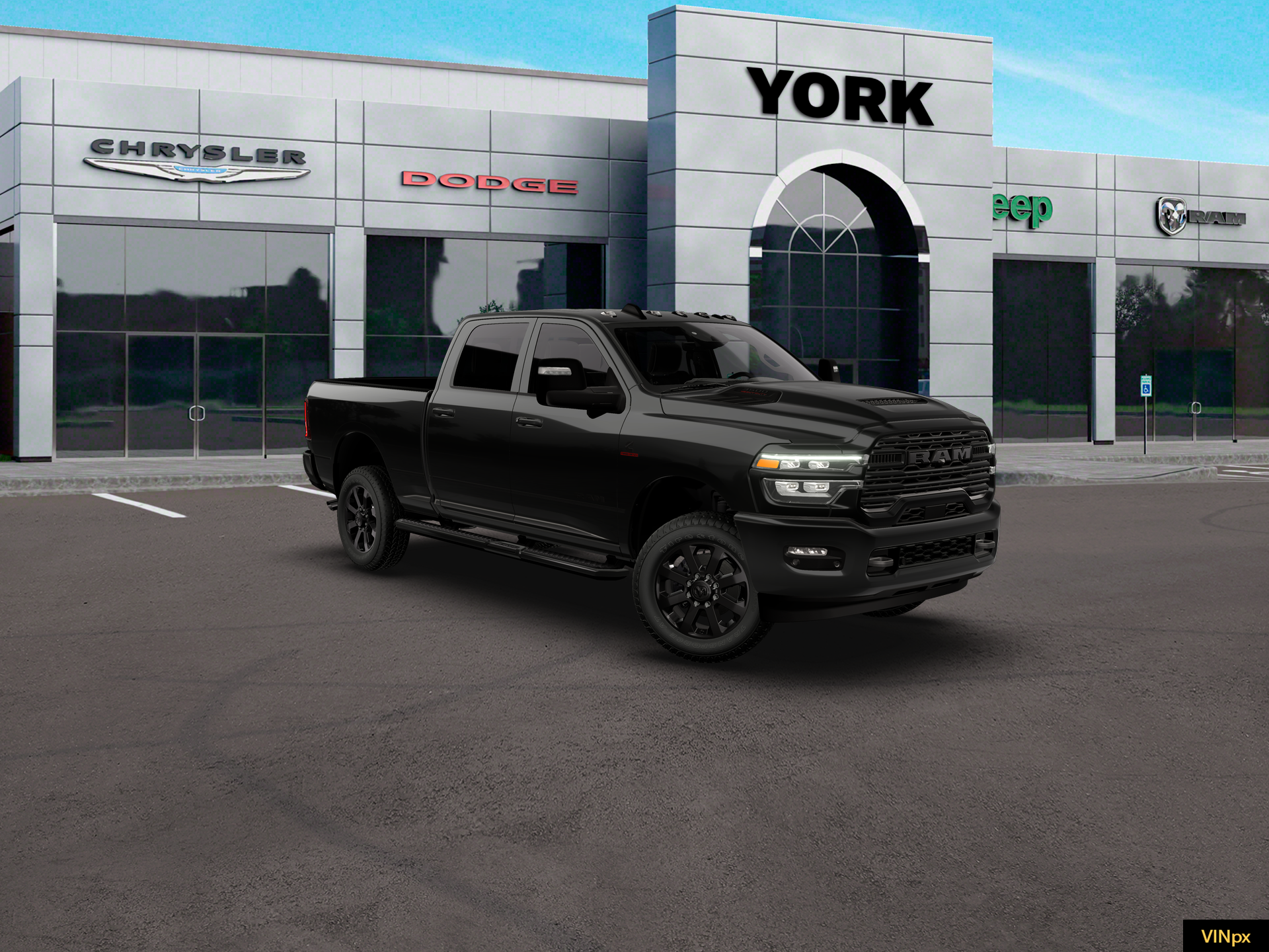 New 2026 Diamond Black Crystal Pearl-Coat Exterior Paint RAM LARAMIE image 23