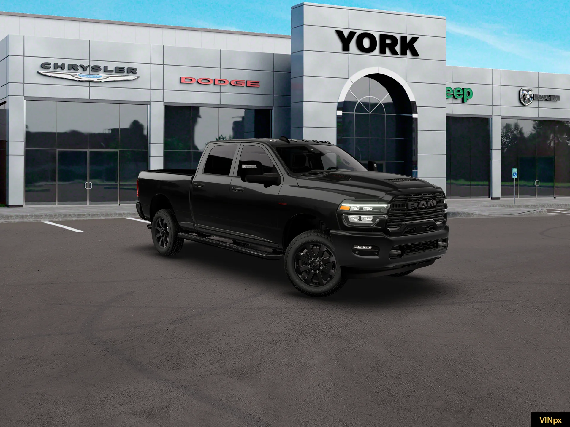 New 2026 Diamond Black Crystal Pearl-Coat Exterior Paint RAM LARAMIE image 22