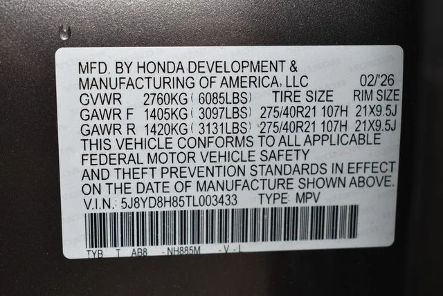 New 2026 Liquid Carbon Metallic Acura Type S w/Advance Package image 25