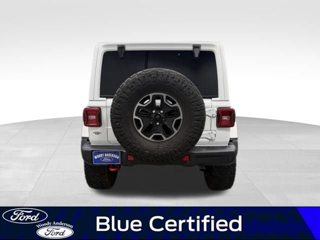 Certified Used 2020 Bright White Clearcoat Jeep Unlimited Rubicon image 6