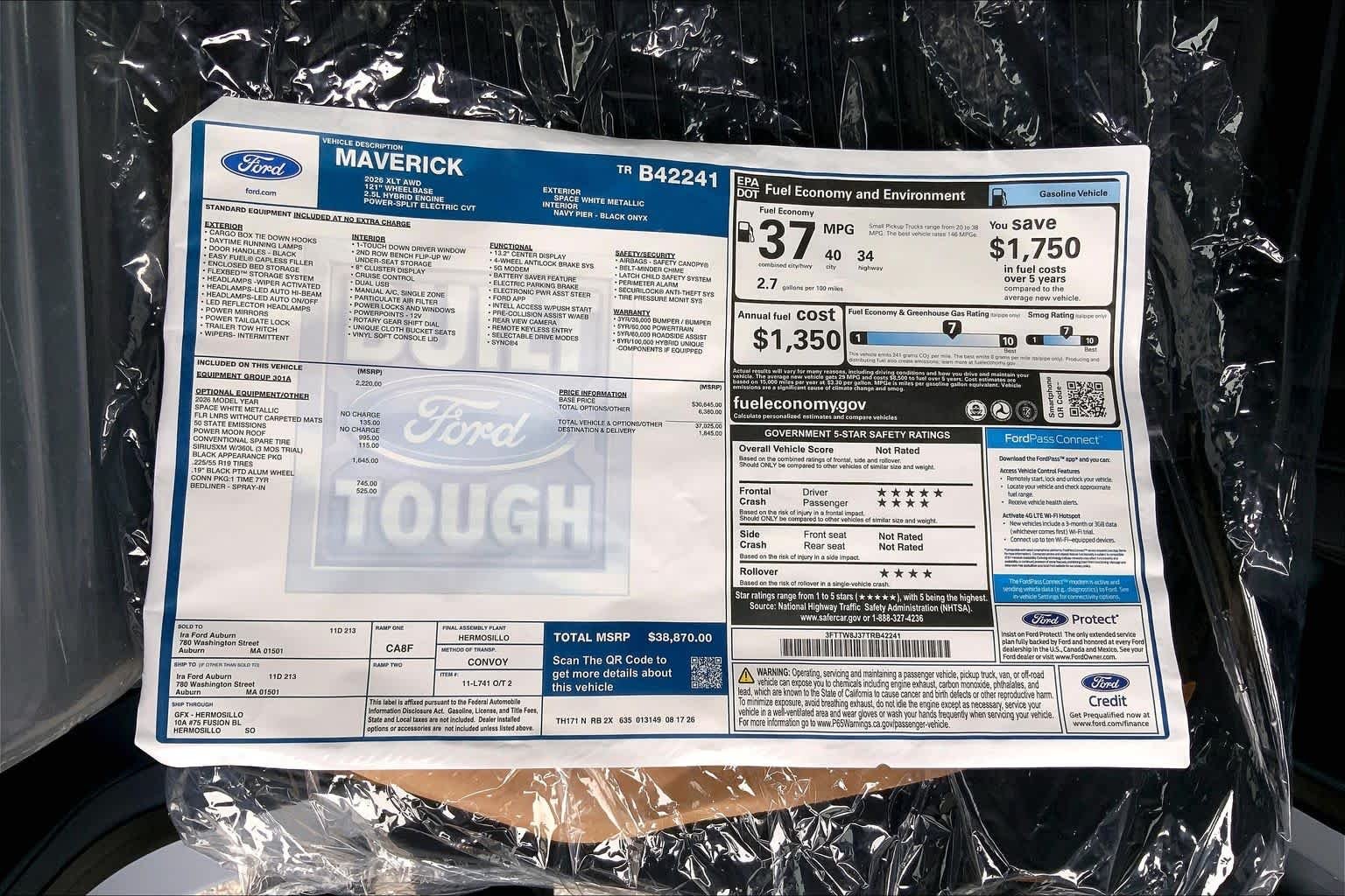 New 2026 Space White Metallic Ford XLT image 18