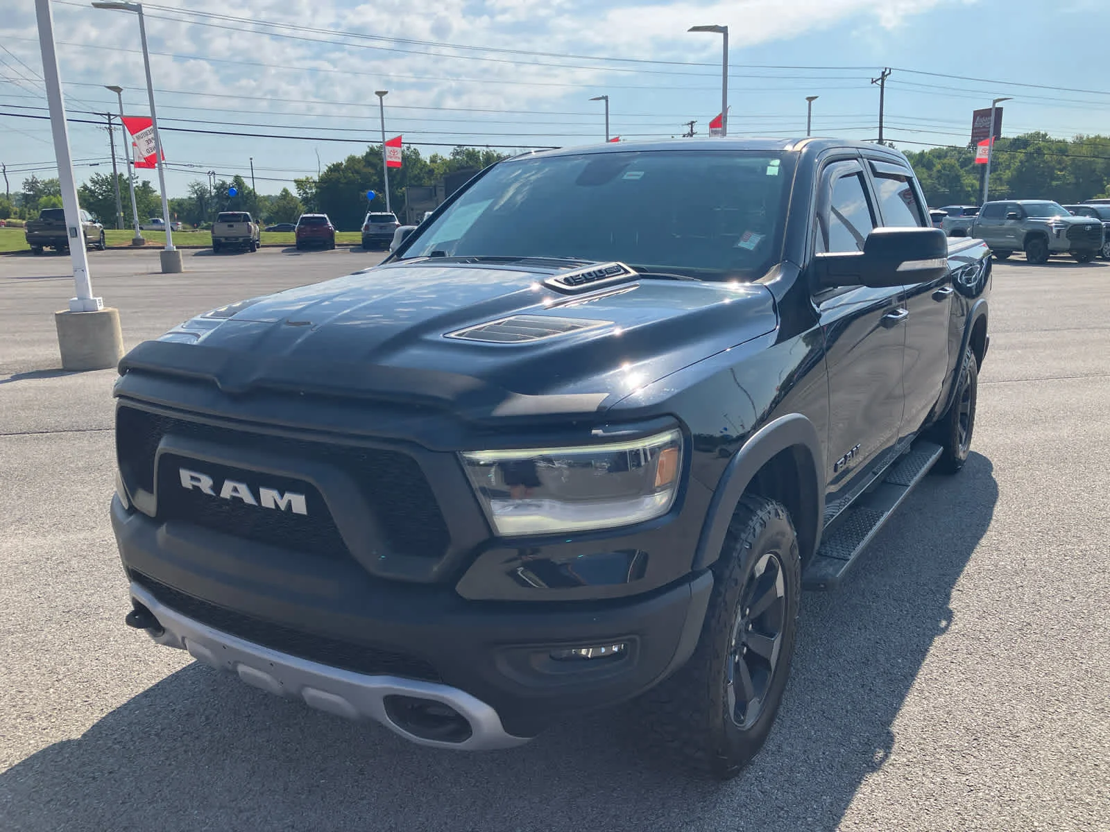 Used 2019 Diamond Black Crystal Pearlcoat Ram Rebel image 3