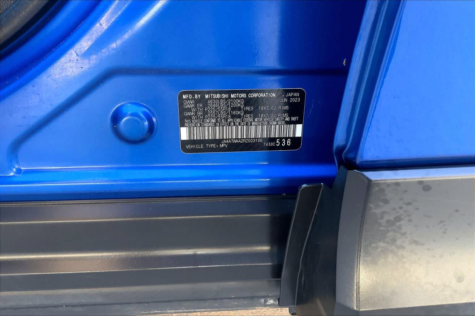 Used 2024 Lightning Blue Mitsubishi SE image 34