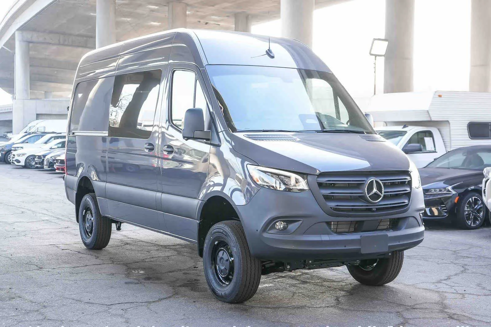 New 2026 Graphite Gray Mercedes-Benz Crew 144WB High Roof AWD 2.0L I4 Diesel Turbo HO image 3