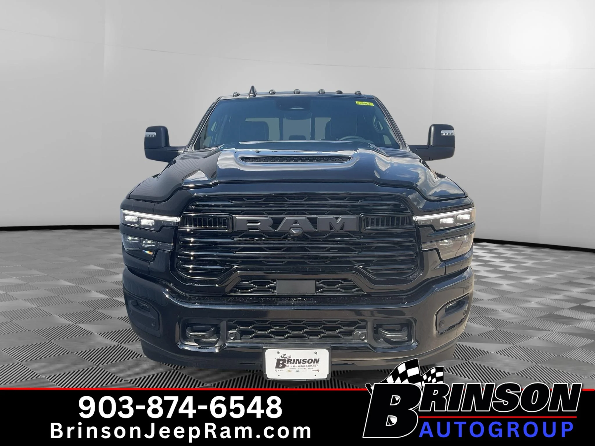 New 2026 Diamond Black Crystal Pearl-Coat Exterior Paint RAM Laramie image 2