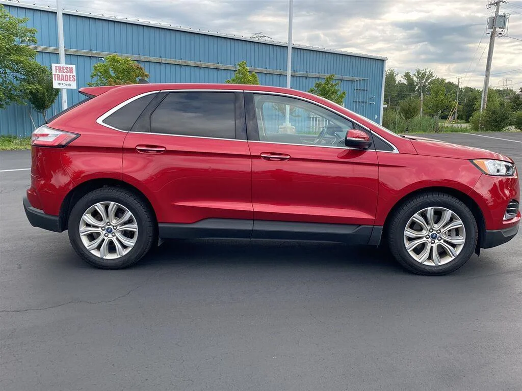 Used 2020 Rapid Red Metallic Tinted Clearcoat Ford Titanium image 12
