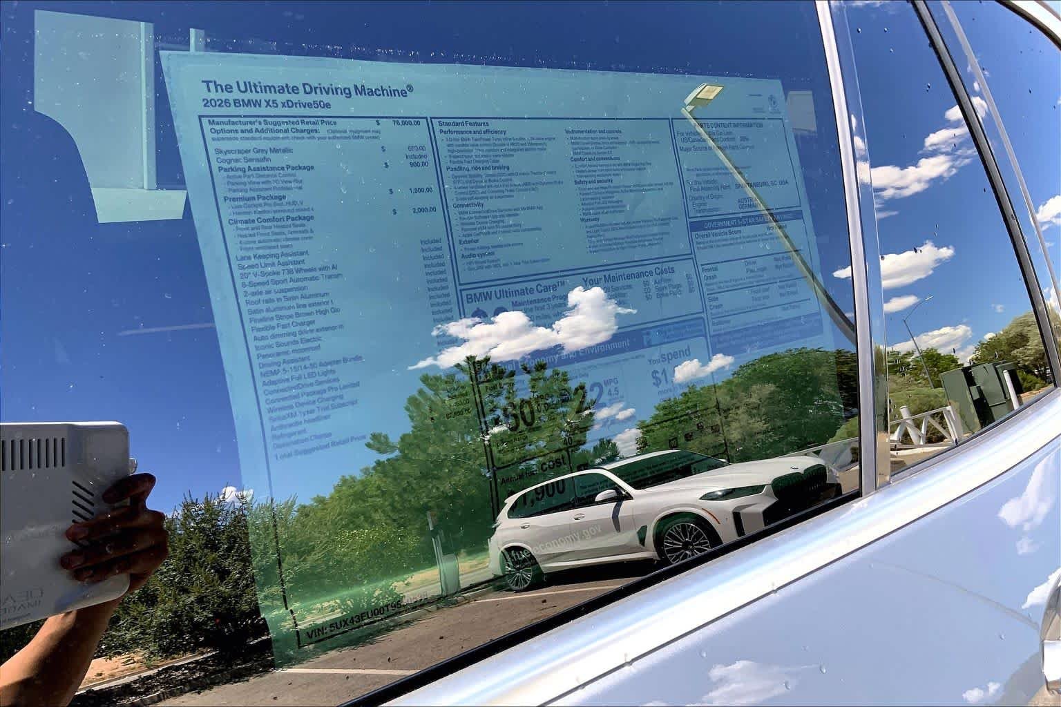 New 2026 Skyscraper Grey Metallic BMW xDrive50e image 19