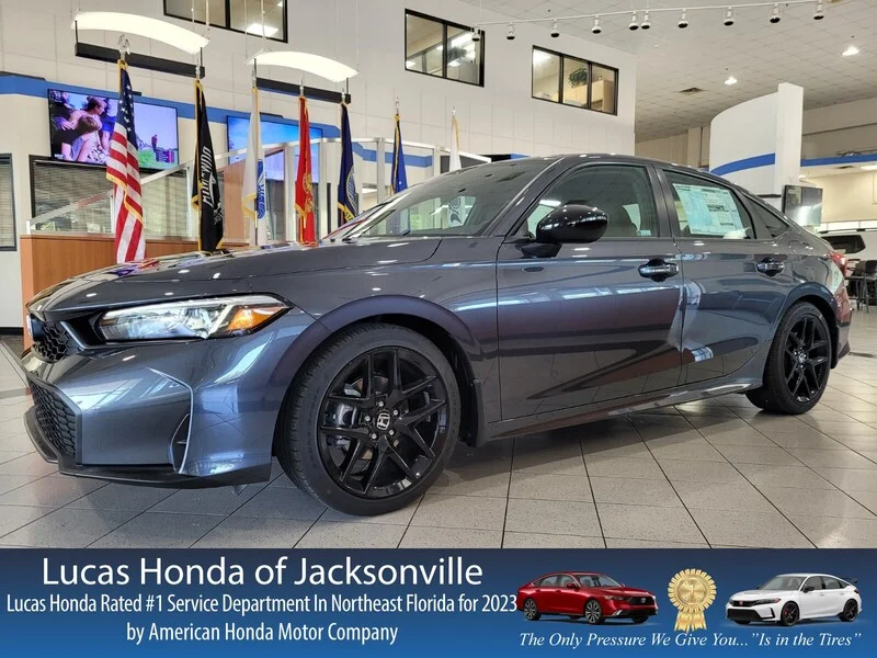 New 2026 Meteorite Gray Metallic Honda SPORT CVT image 1