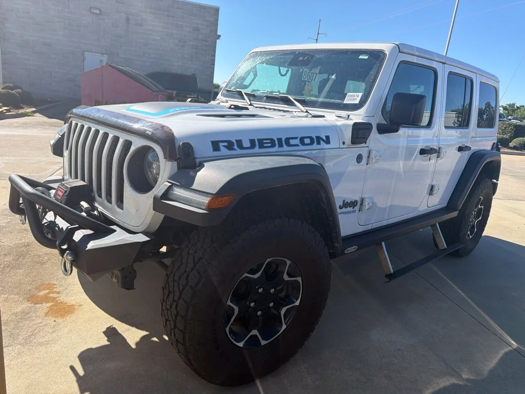 Certified Used 2021 White Jeep Unlimited Rubicon 4xe image 4