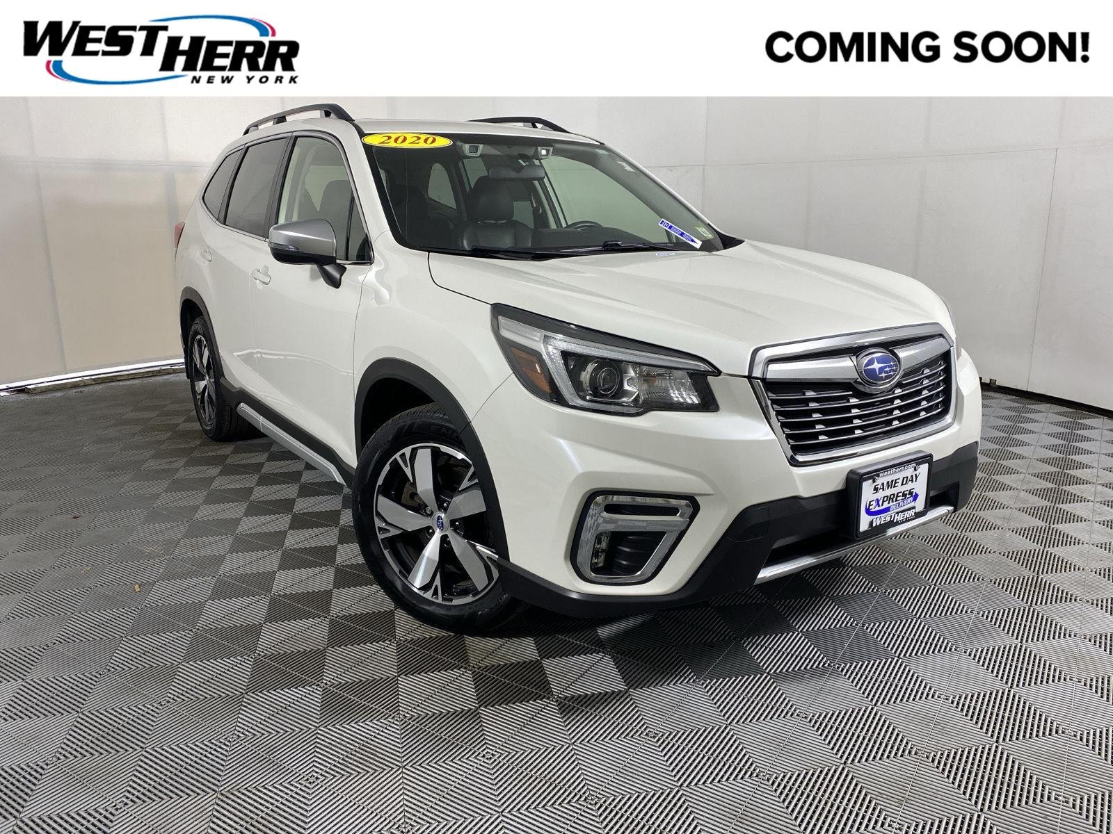 Used 2020 Crystal White Pearl Subaru Touring image 1