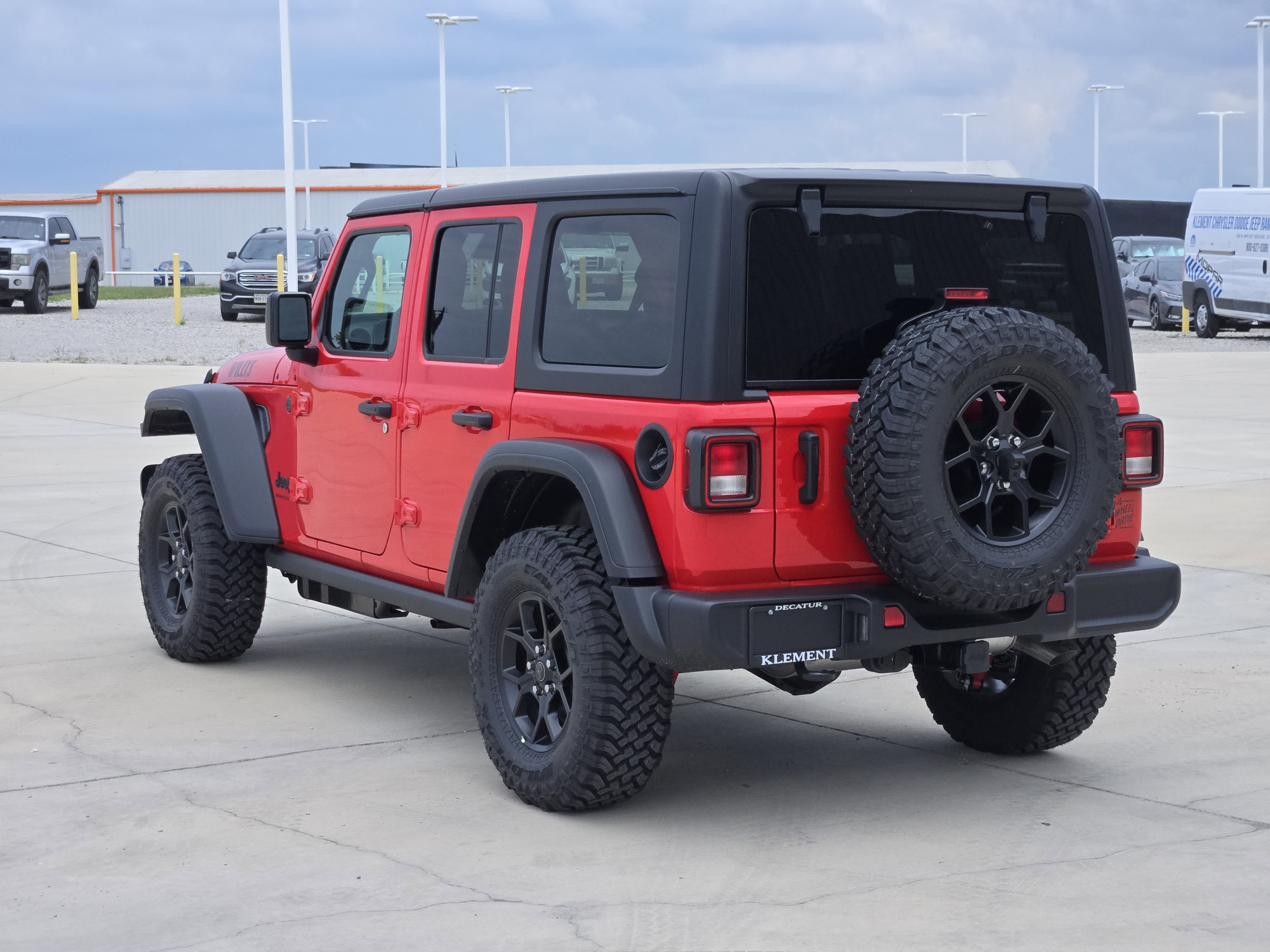 New 2026 Firecracker Red Clear-Coat Exterior Paint Jeep Willys image 4