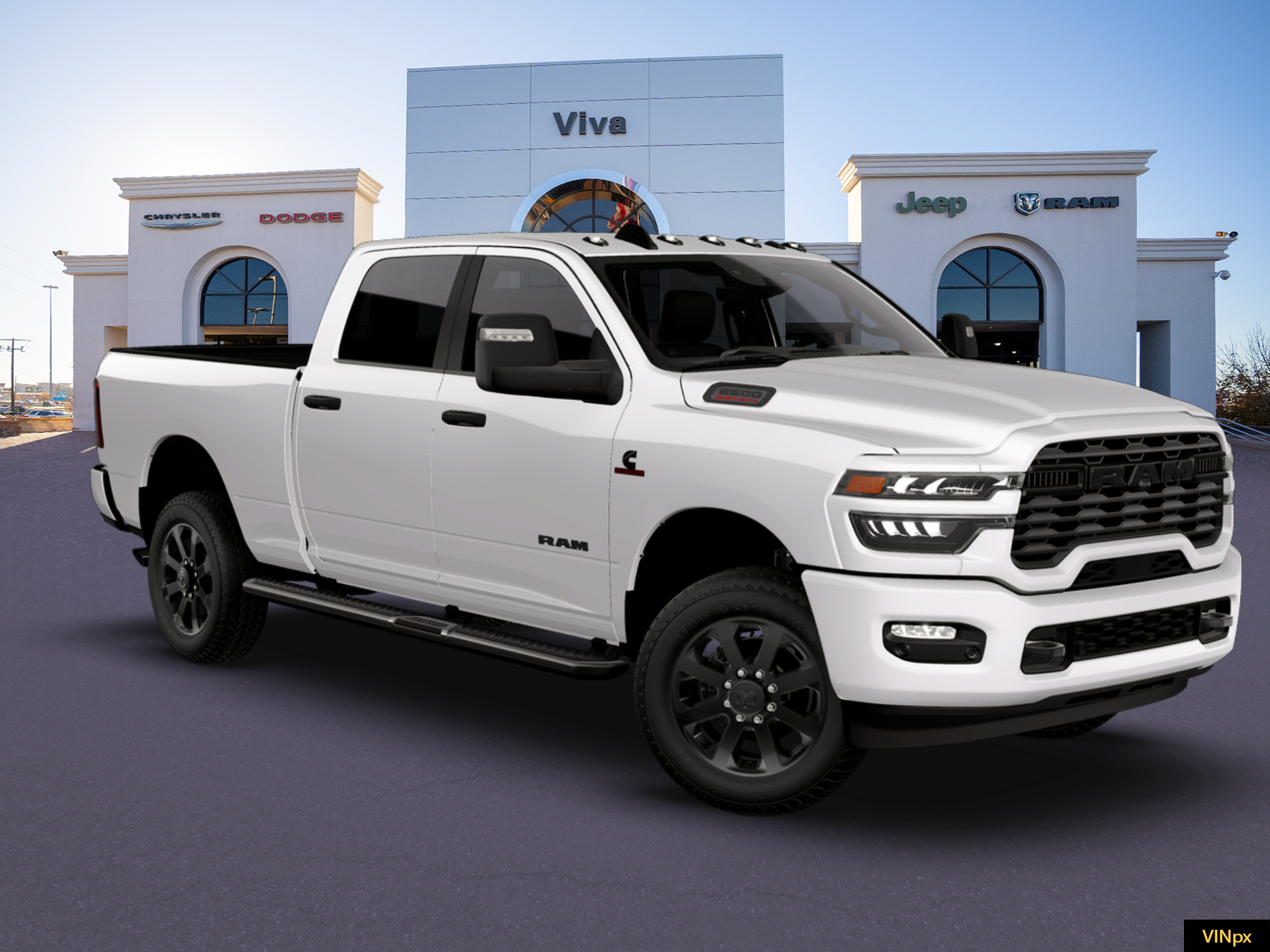 New 2026 Bright White Clear-Coat Exterior Paint RAM Big Horn image 22