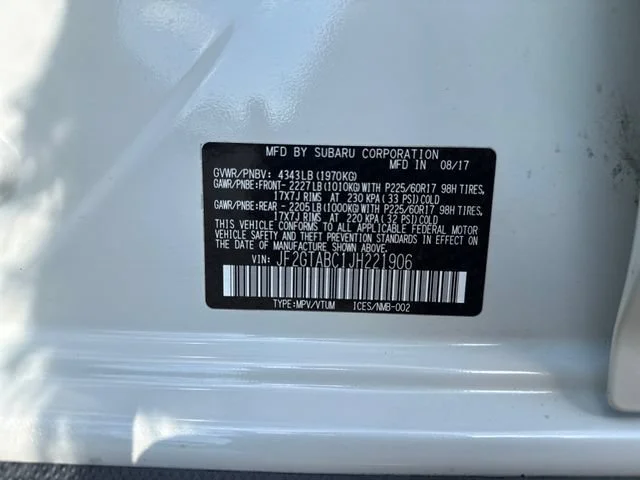 Used 2018 Crystal White Pearl Subaru Premium image 16