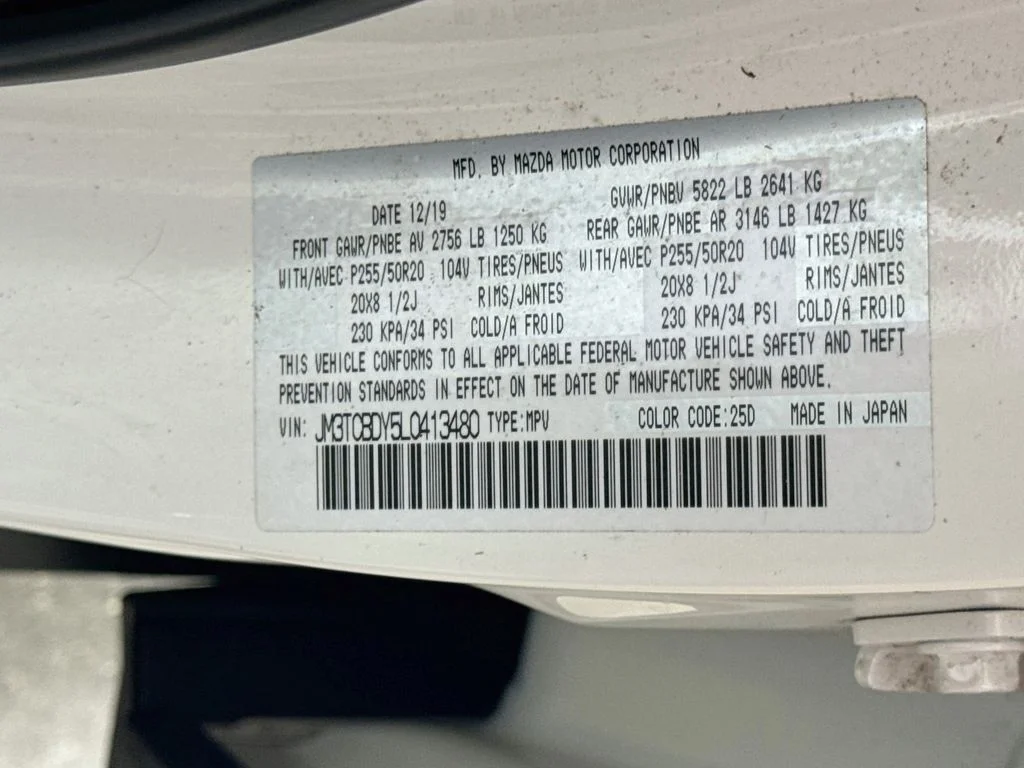 Used 2020 Snowflake White Pearl Mica Mazda Grand Touring image 33