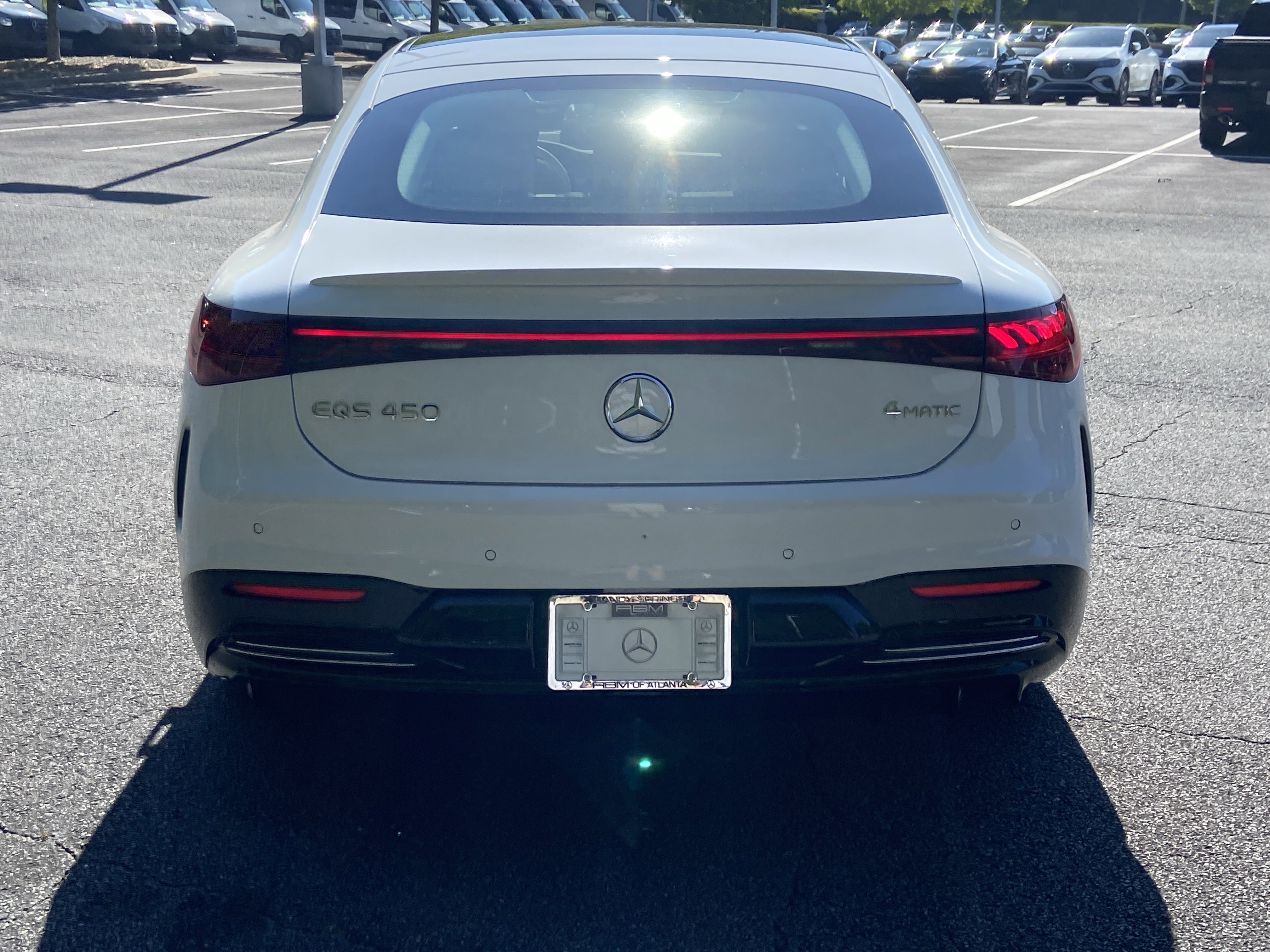 New 2026 MANUFAKTUR Moonlight White Metallic Mercedes-Benz EQS 450 4MATIC® Sedan image 7
