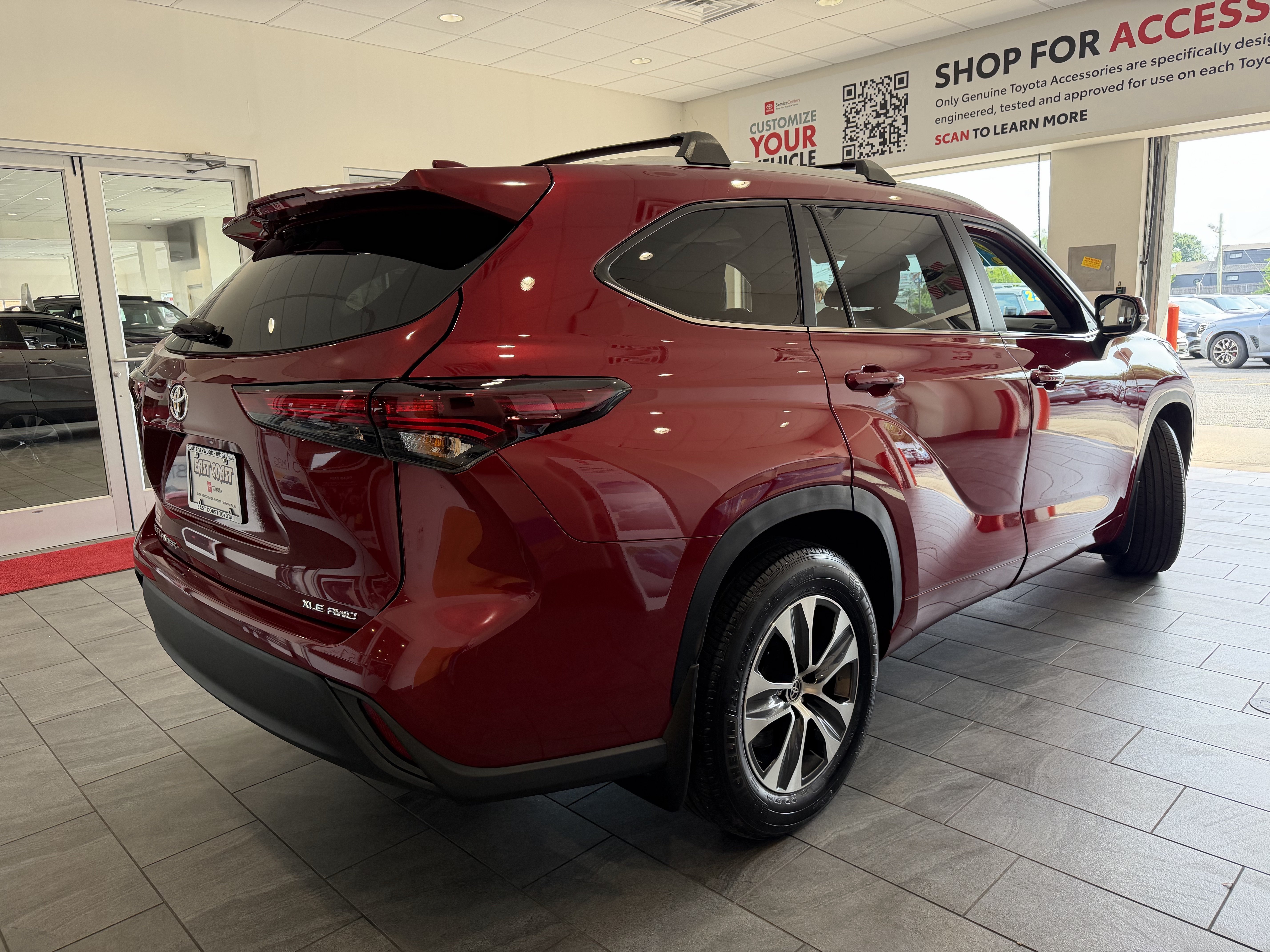 Certified Used 2025 RUBY FLARE RED Toyota XLE image 7