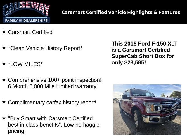 Certified Used 2018 Ruby Red Metallic Ford XLT image 5