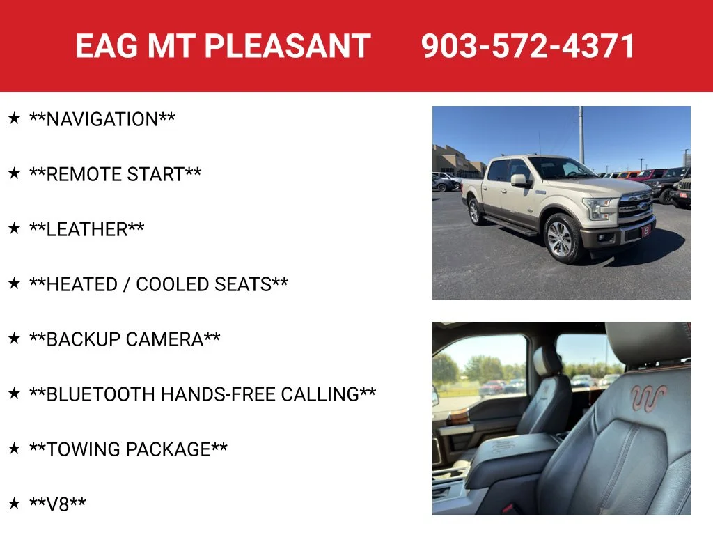 Used 2017 White Gold Ford King Ranch image 4