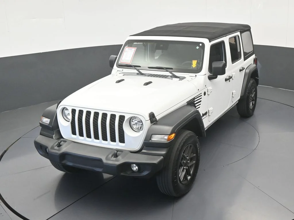 Used 2024 Bright White Clearcoat Jeep Sport S image 41