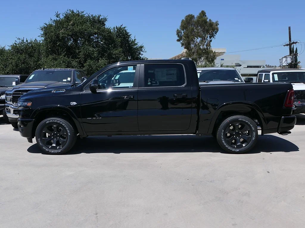 New 2026 Diamond Black Crystal Pearl Coat RAM Big Horn Crew Cab 4x4 5