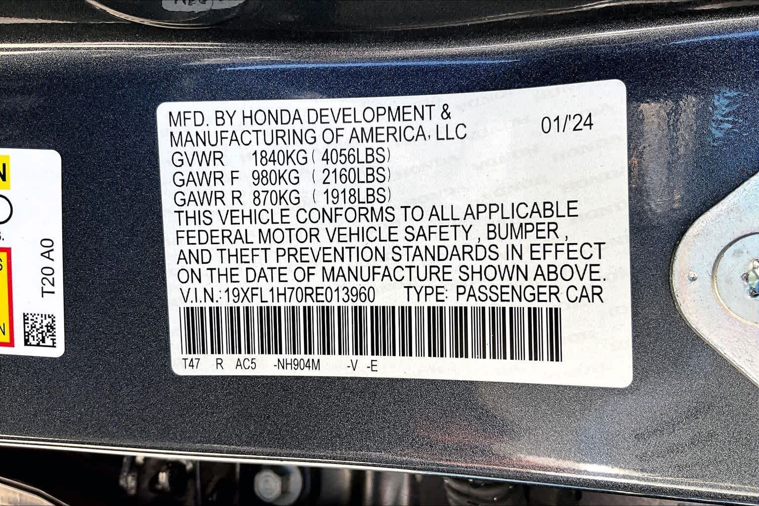 Used 2024 Meteorite Gray Metallic Honda EX-L image 34
