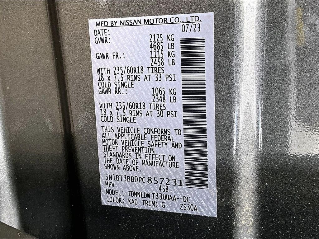 Certified Used 2023 Gray Nissan SV image 36