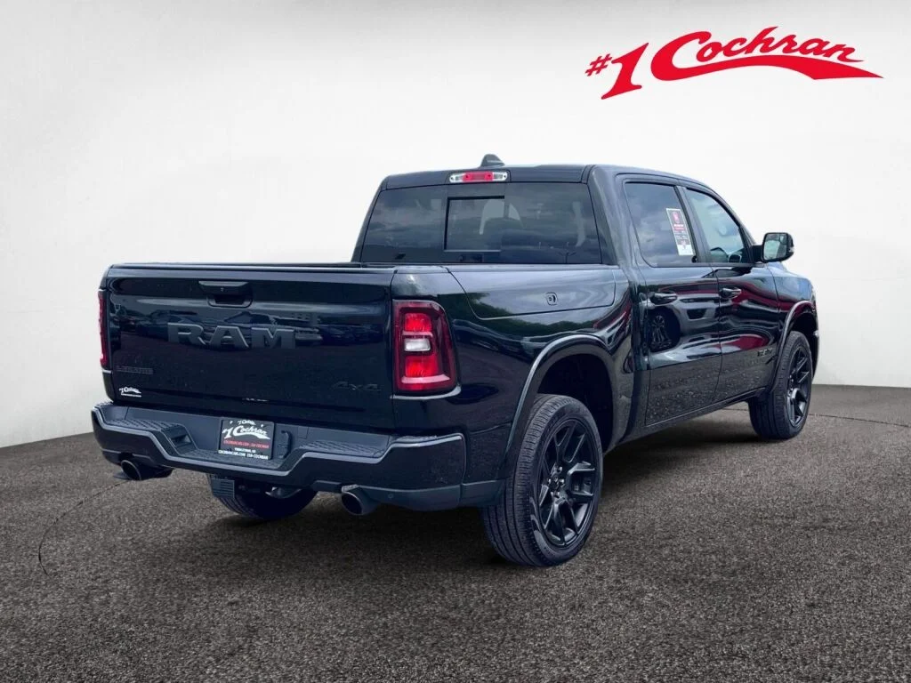 Used 2025 Diamond Black Crystal Pearlcoat Ram Laramie image 7