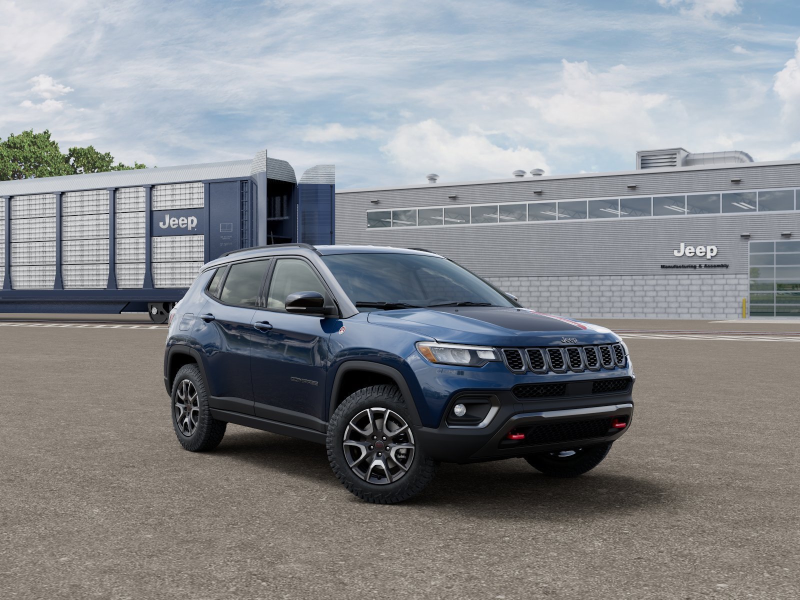 New 2026 Fathom Blue Pearl-Coat Exterior Paint Jeep Trailhawk image 5