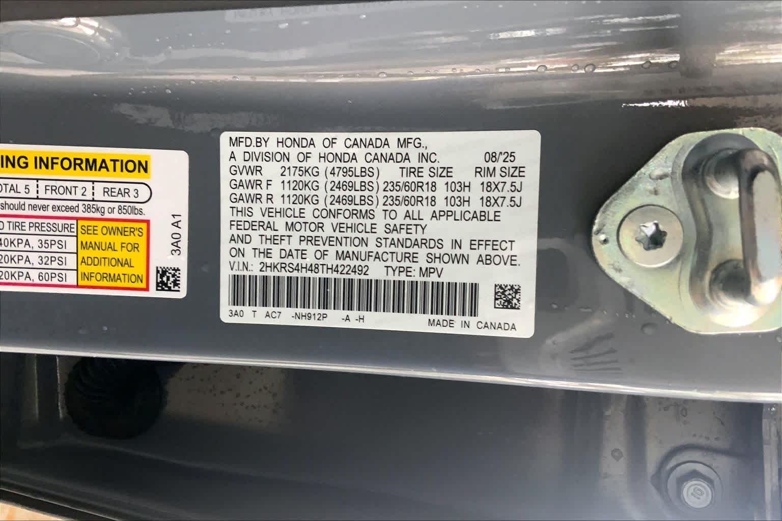 Used 2026 Urban Gray Pearl Honda EX image 31