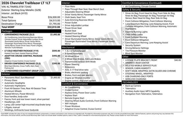 2026 Chevrolet Trailblazer LT - Photo 4