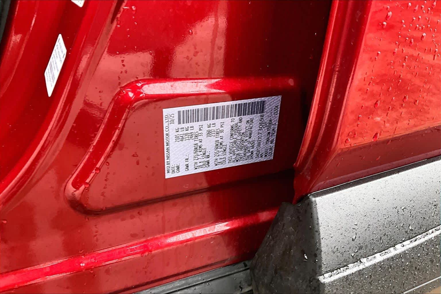 Used 2026 Scarlet Ember Tintcoat Nissan SV image 33