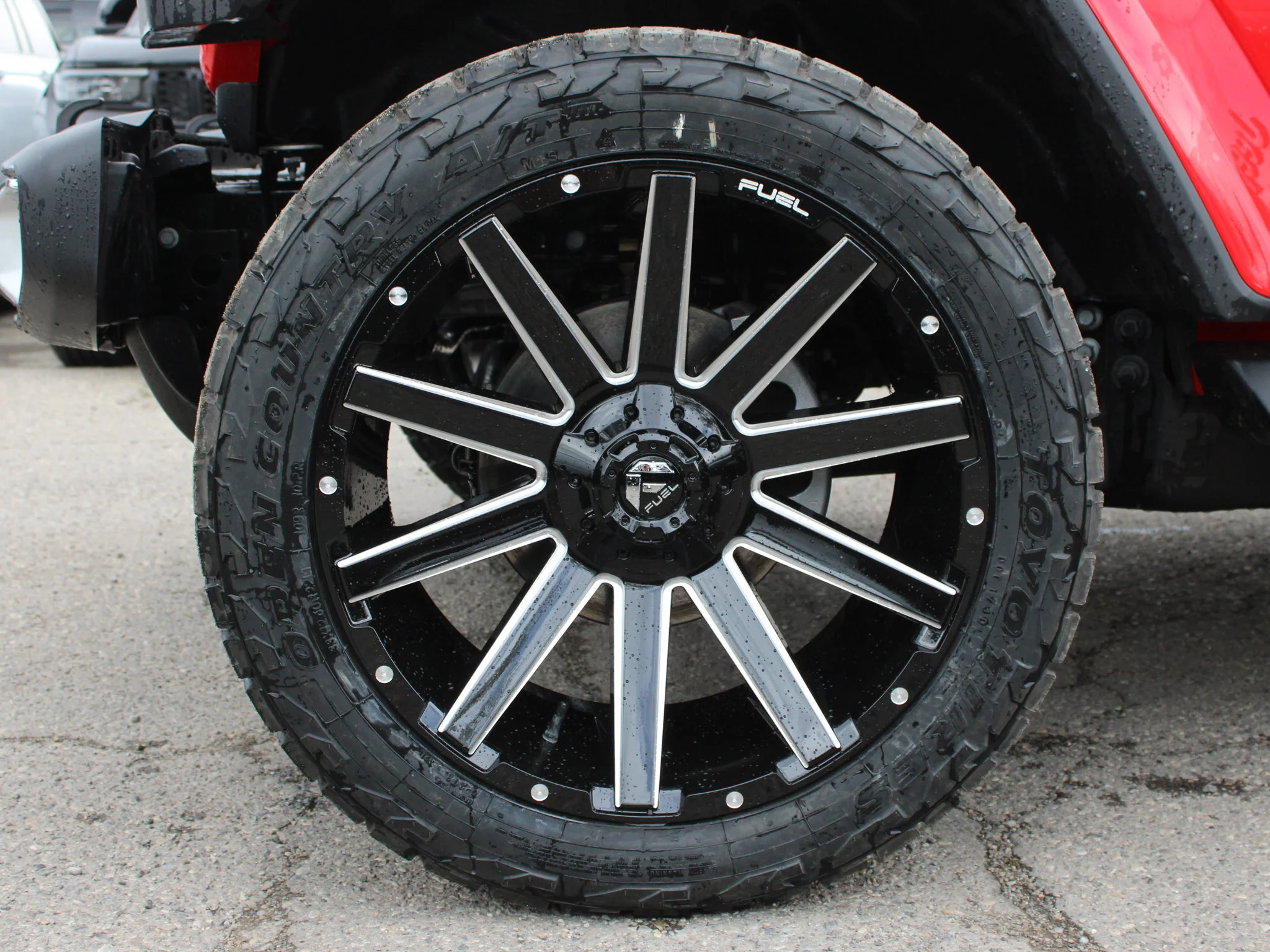 New 2026 Red Jeep Sahara* 4 Door 4x4, 22 Inch Fuel Wheels, 33 Inch Toyos image 4