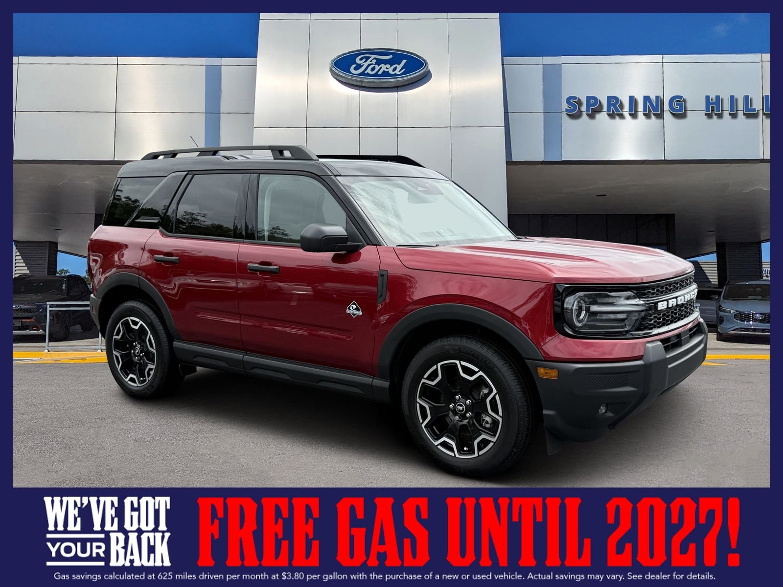 New 2026 Ruby Red Metallic Tinted Clearcoat Ford Outer Banks image 1