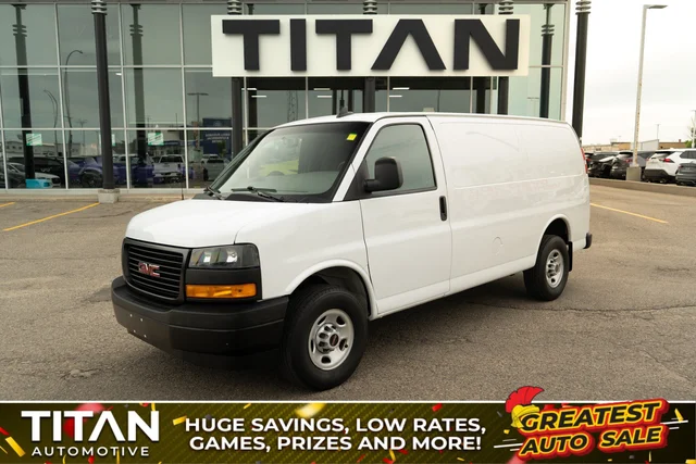 2023 GMC Savana 2500 Cargo*135in WB | Summit White | Rubber Lined Flooring | Htd Mirrors | 239.4 cuft Capacity