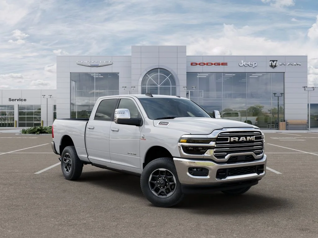 New 2025 Bright White Clear-Coat Exterior Paint RAM Laramie image 5