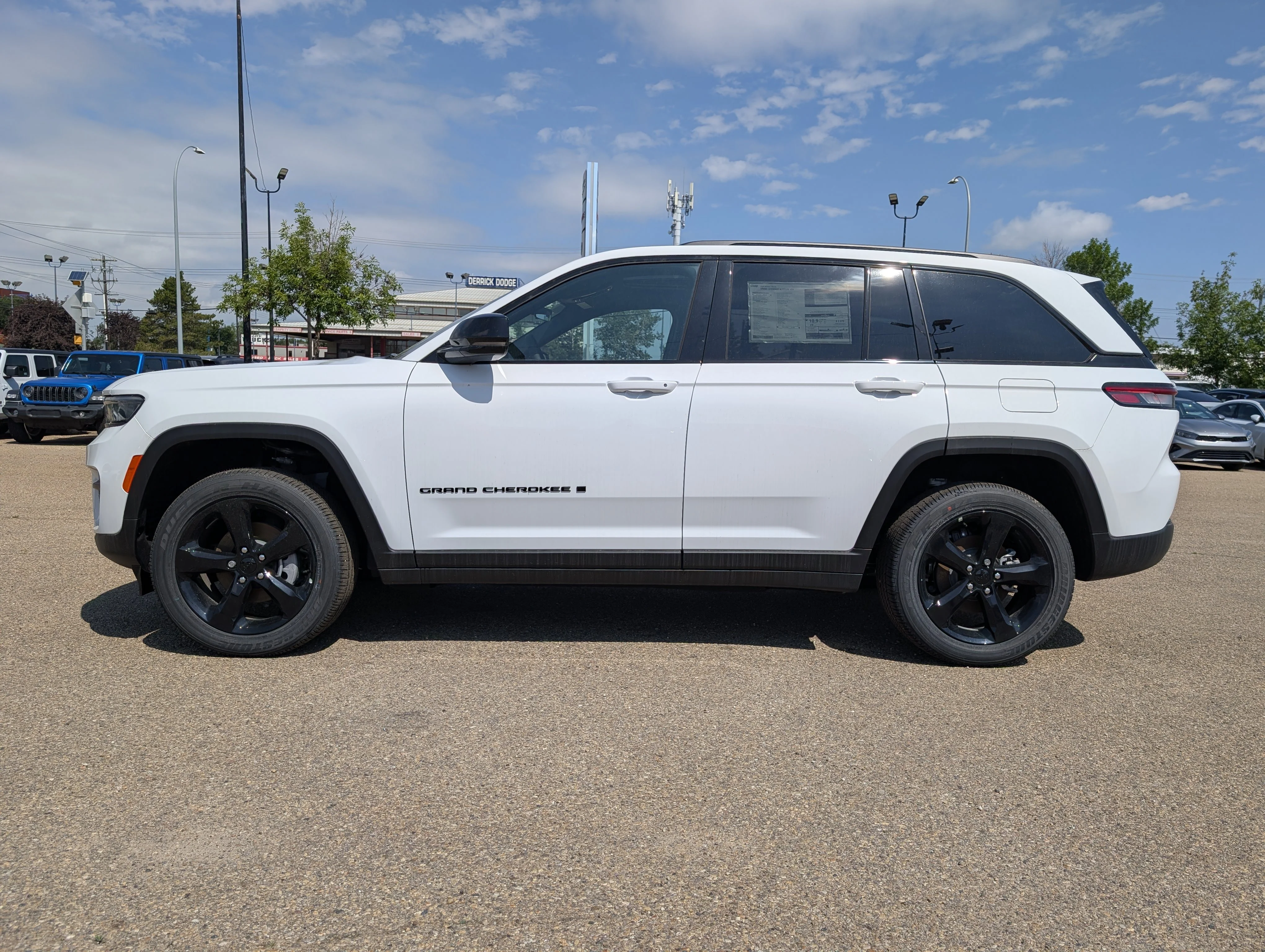New 2025 Bright White Jeep Altitude image 3