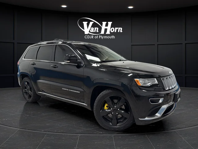 Used 2015 Brilliant Black Crystal Pearlcoat Jeep Summit image 1