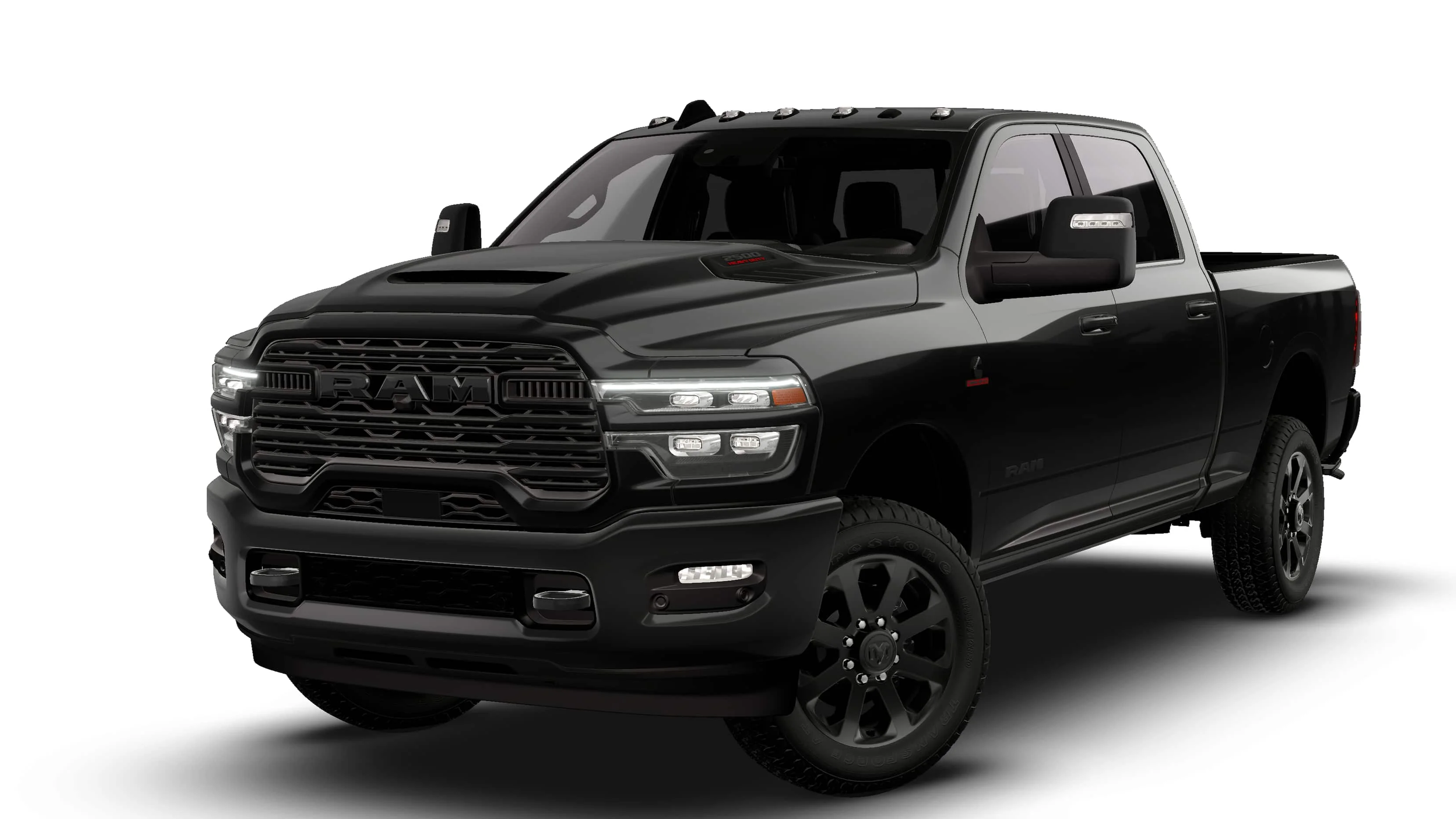 New 2027 Diamond Black Crystal Pearl-Coat Exterior Paint RAM Laramie image 13