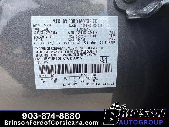 New 2026 Carbonized Gray Metallic Ford Active image 37