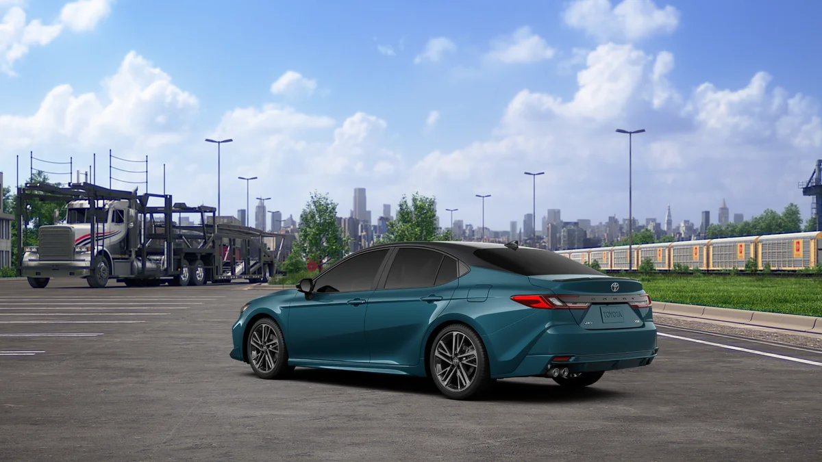 New 2027 Ocean Gem with Midnight Black Metallic roof Toyota XSE image 6