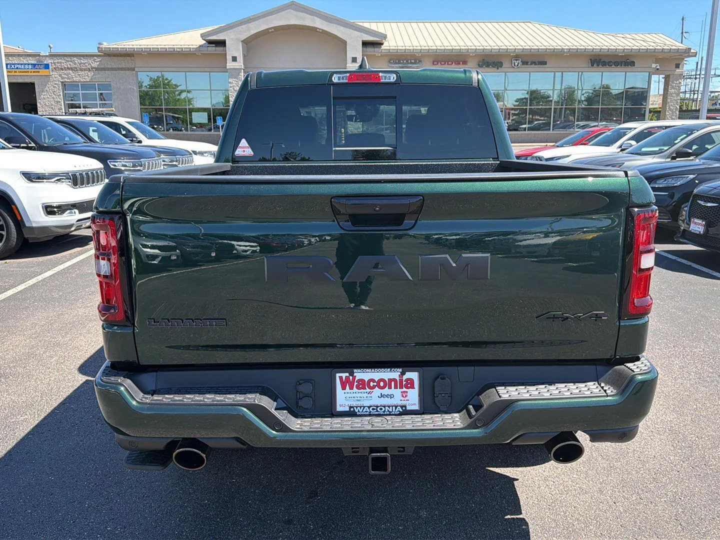 New 2026 Serrano-Green Metallic Exterior Paint RAM Laramie image 6