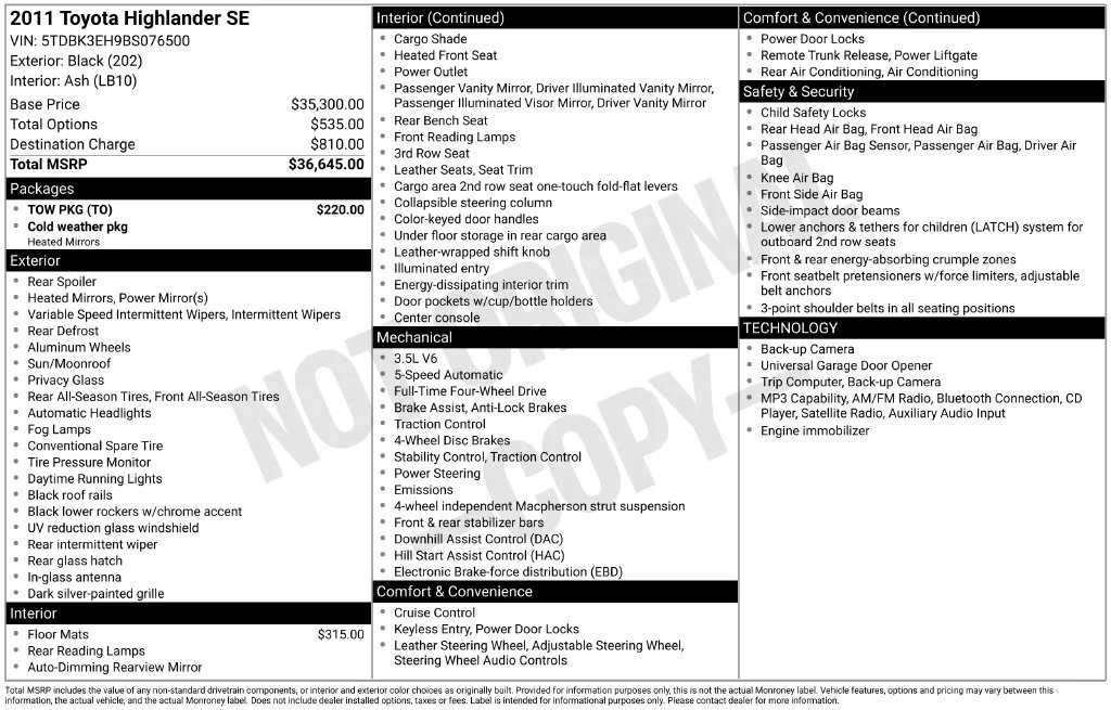 Used 2011 Black Toyota SE image 22